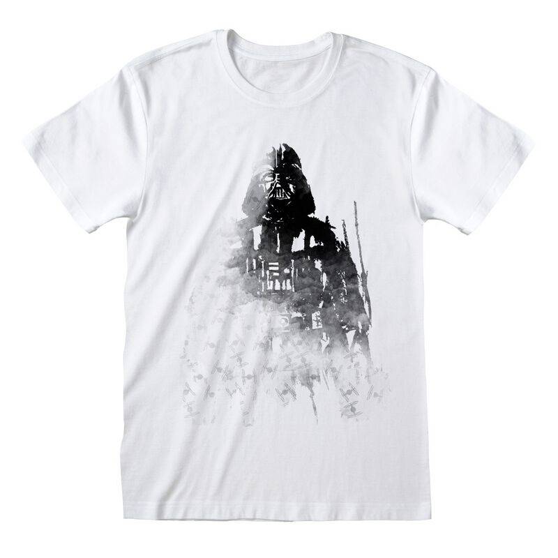 Star Wars Faded Vader T-Shirt weiß in XXL von Star Wars