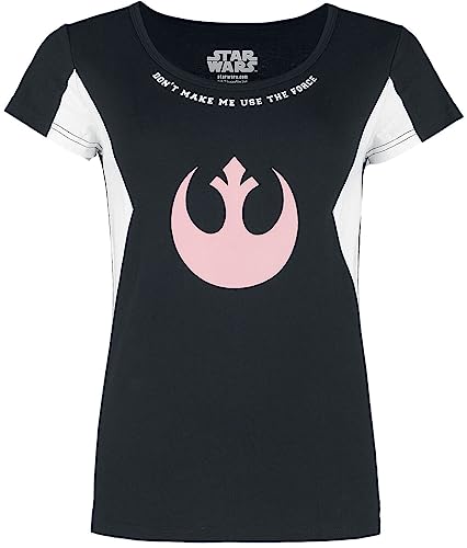 Star Wars Frauen T-Shirt schwarz/weiß M von Star Wars