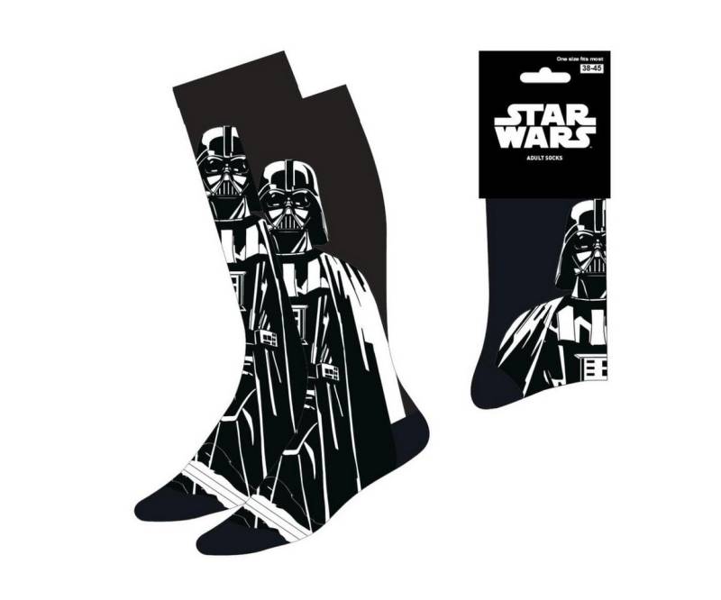 Star Wars Freizeitsocken Star Wars Darth Vader Socken Strümpfe Erwachsene 38-45 von Star Wars