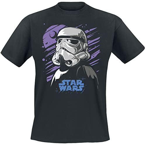 Star Wars Galaxy Stormtrooper Männer T-Shirt schwarz L 100% Baumwolle Fan-Merch, Filme, TV-Serien von Star Wars