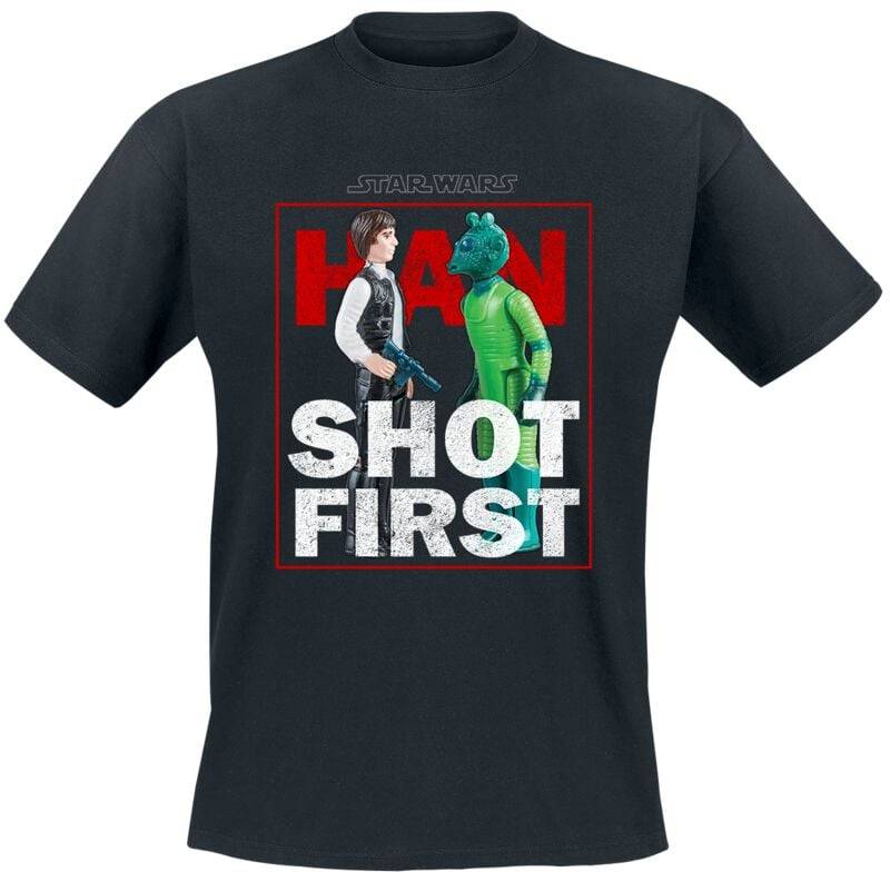 Star Wars Han Shot First T-Shirt schwarz in S von Star Wars