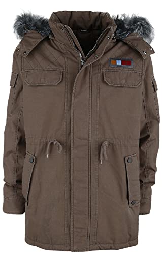 Star Wars Han Solo Cosplay Männer Winterjacke dunkelbraun L von Star Wars