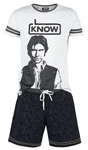 Star Wars Han Solo - I Know Männer Schlafanzug grau/schwarz XL von Star Wars