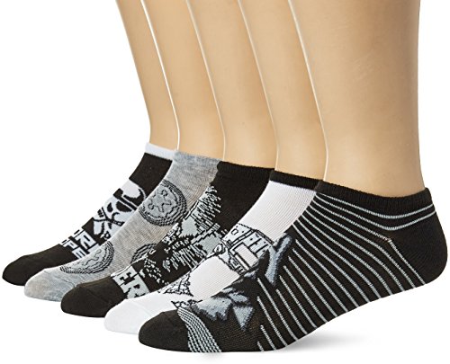 STAR WARS Herren 5er-Pack No Show Lässige Socken, Farbe: Schwarz, 43-47 EU von Star Wars