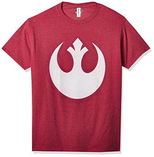 STAR WARS Herren Allianz Emblem Symbol Grafik Logo T-Shirt, Rot meliert, Mittel von Star Wars
