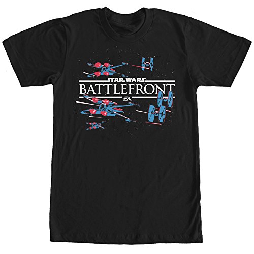 STAR WARS Herren Battlefront X-Wing and Tie T-Shirt, schwarz, XX-Large von Star Wars