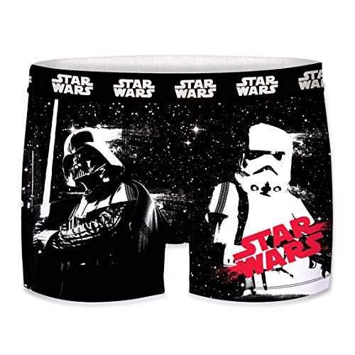 Star Wars Herren Boxershorts, R2D2, Chewbacca, Darth Vader, T-Fighter, Druide BB8 (M/5/48, Storm Trooper) von Star Wars