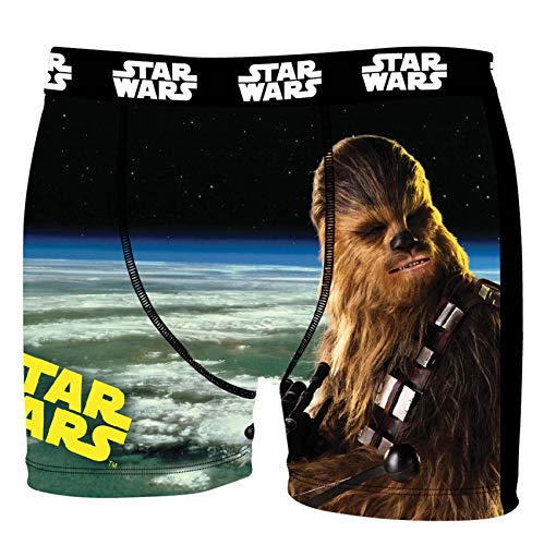 Star Wars Herren Boxershorts, R2D2, Chewbacca, Darth Vader, T-Fighter, Druide BB8 (XL/7/52, Chewbacca) von Star Wars