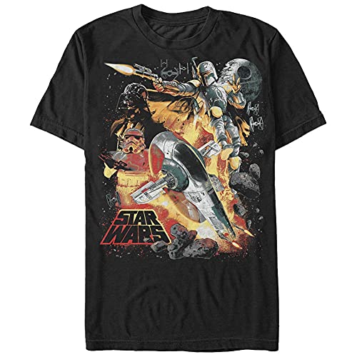 STAR WARS Herren Force Hunter Graphic T-Shirt, schwarz, 3X-Groß von Star Wars