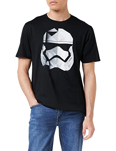 Star Wars Herren Geo Trooper T-Shirt, Schwarz, S von Star Wars