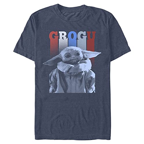 STAR WARS Herren Grogu Patriot T-Shirt, schwarz, 3XL von Star Wars