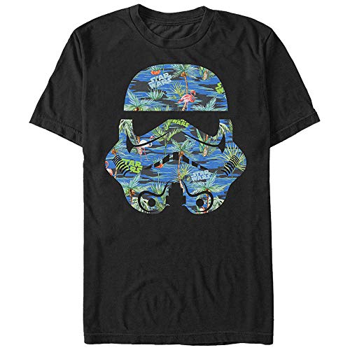 Star Wars Herren Hula Helmet Graphic T-shirt, Schwarz, 5XL von Star Wars