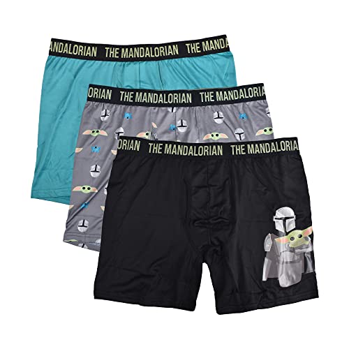 Star Wars Herren Men's 3-Pack Comfort Boxer Brief Retroshorts, Schwarz, Medium von Star Wars