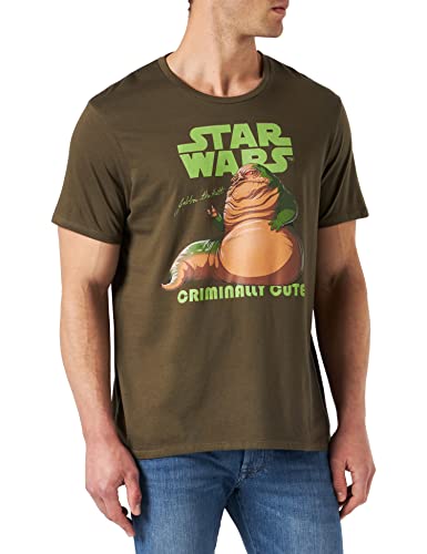 Star Wars Herren Meswclats160 T-Shirt, kaki, L von Star Wars