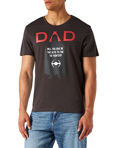 Star Wars Herren Meswclats165 T-Shirt, anthrazit, L von Star Wars