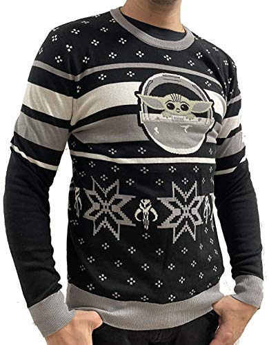 Star Wars Herren meswmanpu009 Pullover, Noir, Medium von cotton division