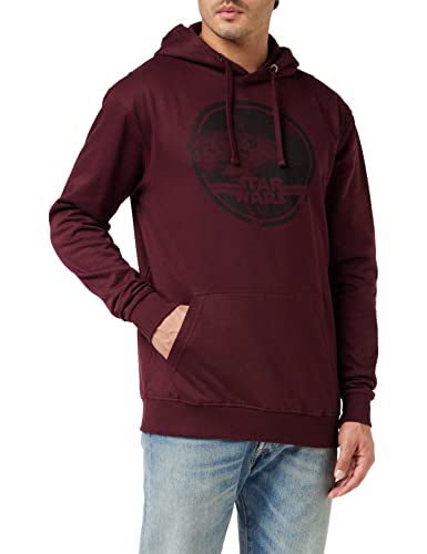 Star Wars Herren Millenium Badge Kapuzenpullover, Rot (Burgundy Blue), S EU von Star Wars