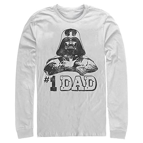 STAR WARS Herren Numero UNO T-Shirt, Weiß, Groß von Star Wars