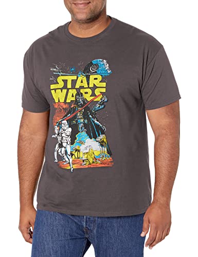 Star Wars Herren Rebel Classic Graphic T-Shirt Hemd, anthrazit, 3X-Groß von Star Wars
