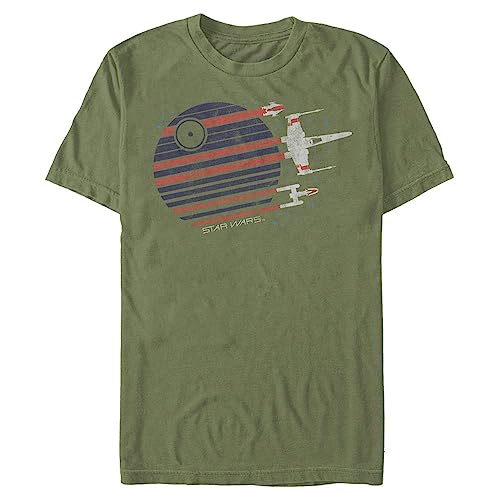 STAR WARS Herren Rebel Flyby T-Shirt, Military Green, Groß von Star Wars