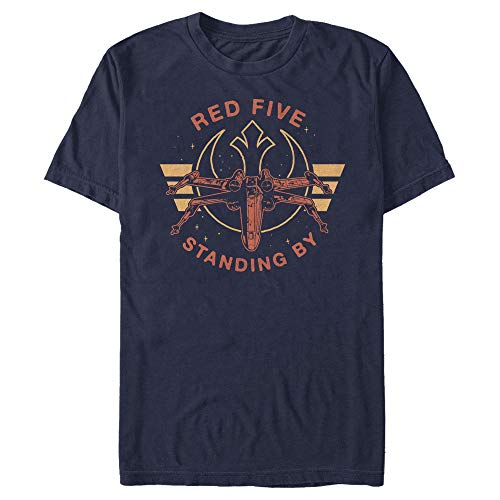 Star Wars Herren Red Five X-Wing T-Shirt, Marineblau, Mittel von Star Wars