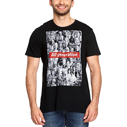 Star Wars Herren T-Shirt All Generation Baumwolle schwarz - XXL von Star Wars