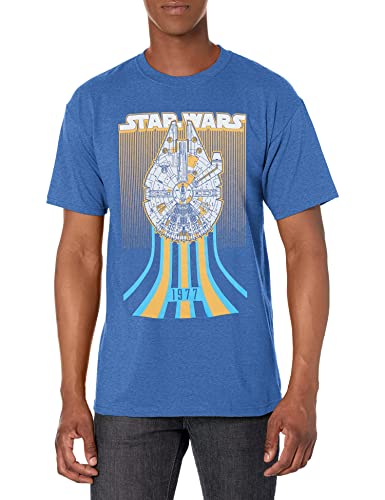 STAR WARS Herren Falcon Speed Graphic T-Shirt, Royal Heather, XX-Large von Star Wars