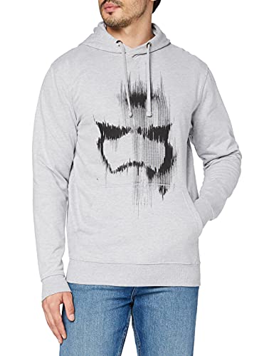 Star Wars Herren Trooper Mask Kapuzenpullover, Grau (Grey Heather Hgy), X-Large von Star Wars
