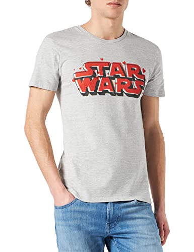 Star Wars Herren Uxswmants001 T-Shirt, Grau meliert, S von Star Wars