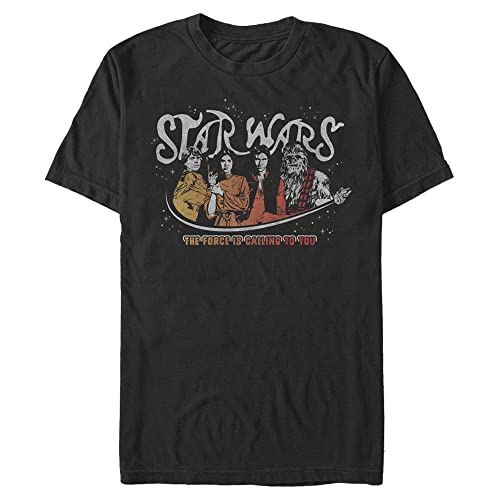 STAR WARS Herren Vintage Rock T-Shirt, schwarz, 4XL von Star Wars