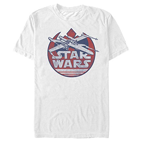 Star Wars Herren X Logo T-shirt, Weiß, S von Star Wars