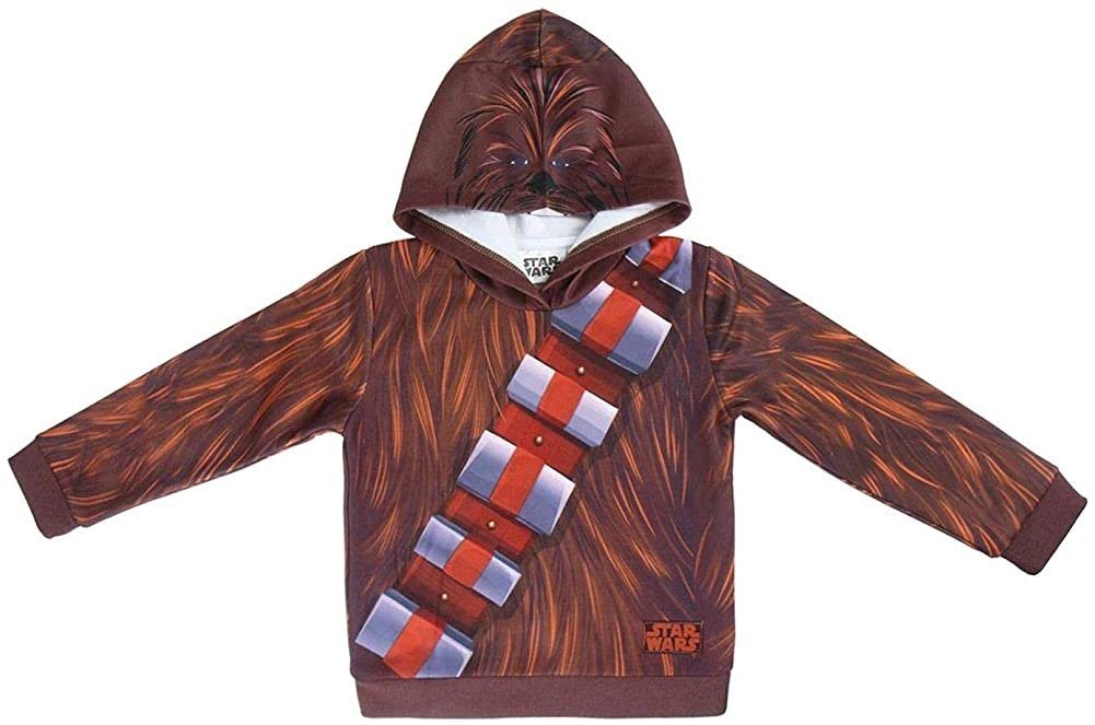 Star Wars Hoodie StarWars Kinder Hoodie Sweatshirts Chewbacca mit Kapuze Pullover Jungen + Mädchen 4 6 8 Jahre von Star Wars