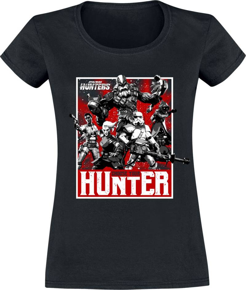 Star Wars Hunters - Choose Your Hunter T-Shirt schwarz in S von Star Wars