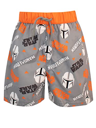 Star Wars Jungen Badeshorts The Mandalorian Grau 116 von Star Wars