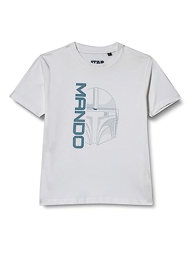 Star Wars Jungen Boswmants070 T-Shirt, weiß, 10 Jahre von Star Wars