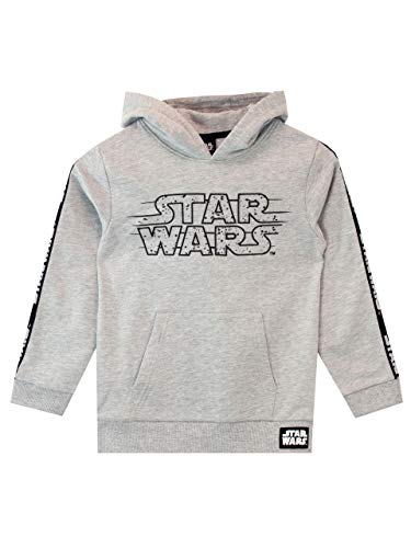 Star Wars Jungen Kapuzenpullover Grau 122 von Star Wars