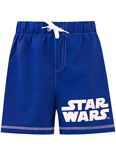 Star Wars Jungen Logo Badeshorts Blau 116 von Star Wars