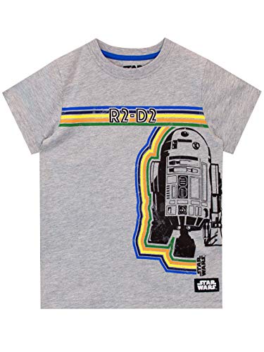 Star Wars Jungen R2-D2 T-Shirt Grau 134 von Star Wars