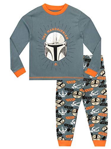 Star Wars Jungen Schlafanzug The Mandalorian Mehrfarbig 140 von Star Wars