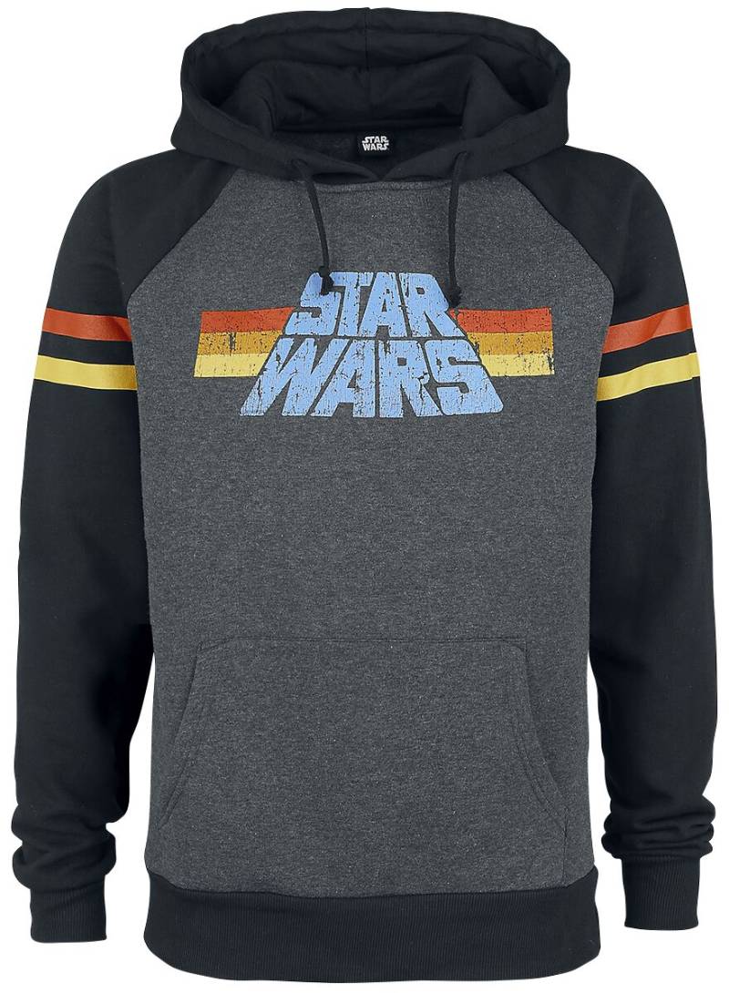Star Wars Kapuzenpullover - 77 - S bis 3XL - für Männer - Größe XXL - dunkelgrau meliert/schwarz  - EMP exklusives Merchandise! von Star Wars