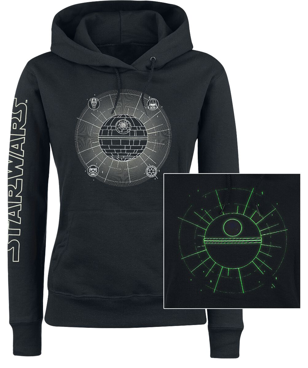 Star Wars Kapuzenpullover - Rise of the Death Star - S bis XXL - für Damen - Größe L - schwarz  - EMP exklusives Merchandise! von Star Wars