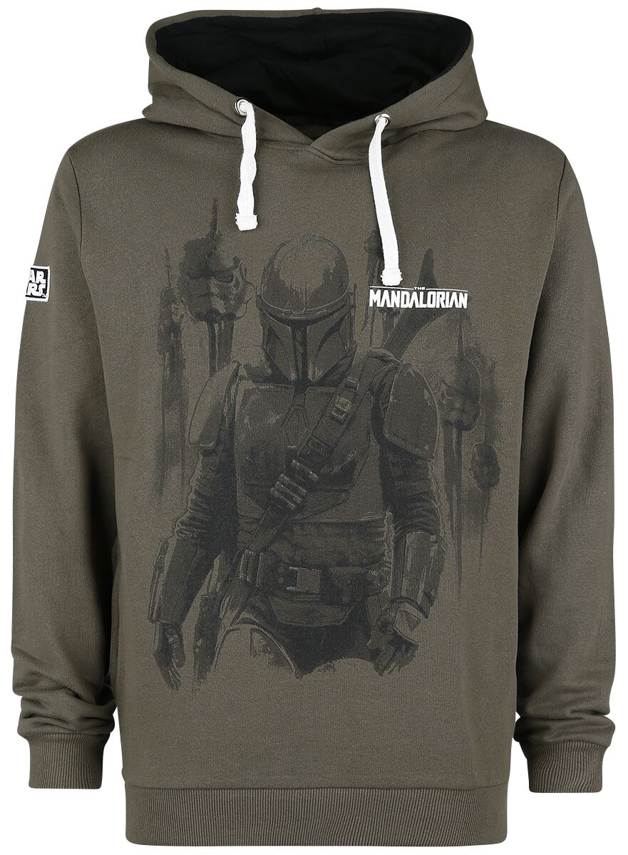 Star Wars Kapuzenpullover - The Mandalorian - Bounty Hunter - S bis XXL - für Männer - Größe L - khaki  - EMP exklusives Merchandise! von Star Wars