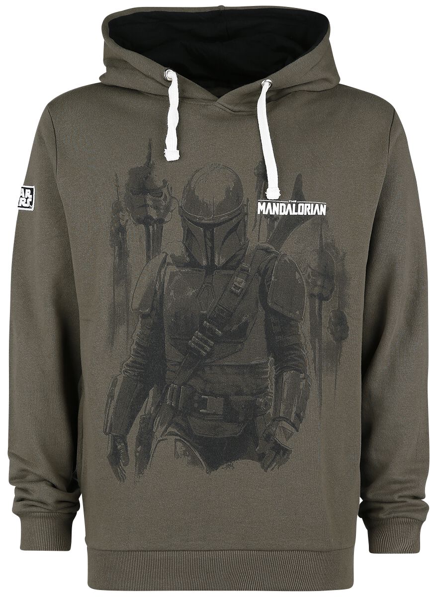 Star Wars Kapuzenpullover - The Mandalorian - Bounty Hunter - S bis XXL - für Männer - Größe XL - khaki  - EMP exklusives Merchandise! von Star Wars