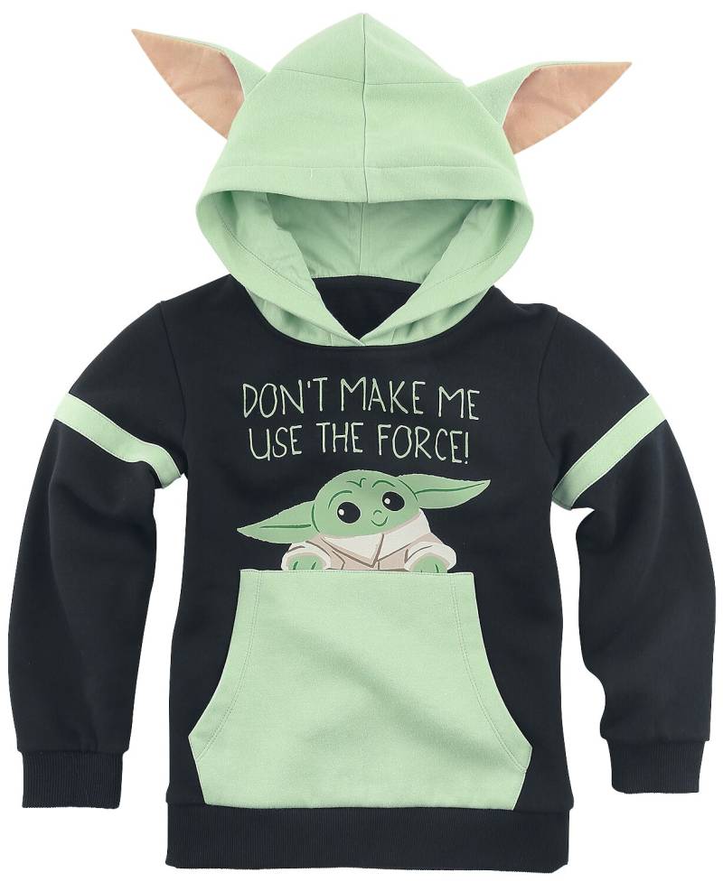 Star Wars Kapuzenpullover für Kinder - Don't Make Me Use The Force! - für Mädchen & Jungen - schwarz/grün  - EMP exklusives Merchandise! von Star Wars