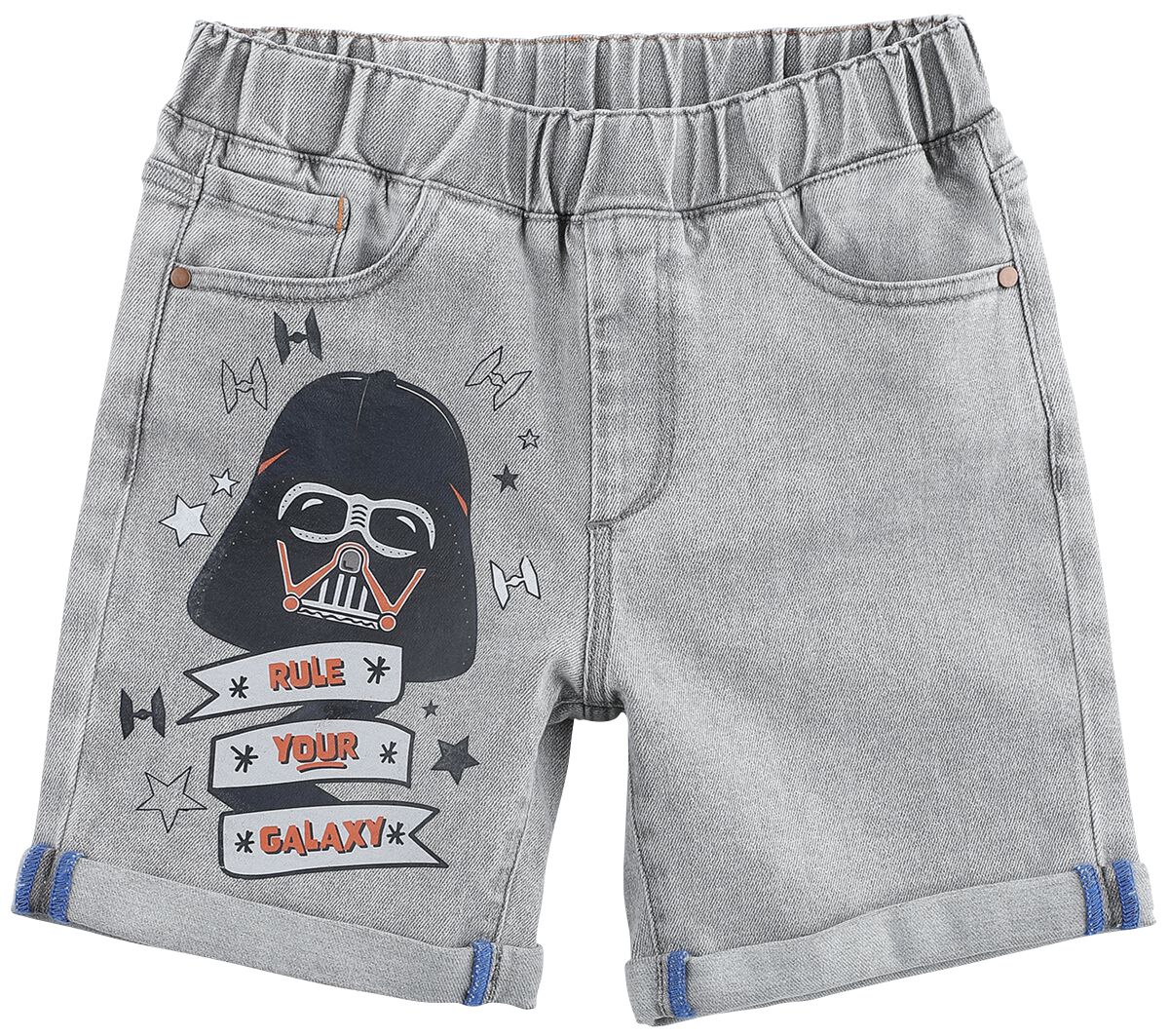 Star Wars Kids - Darth Vader Short grey denim in 140 von Star Wars