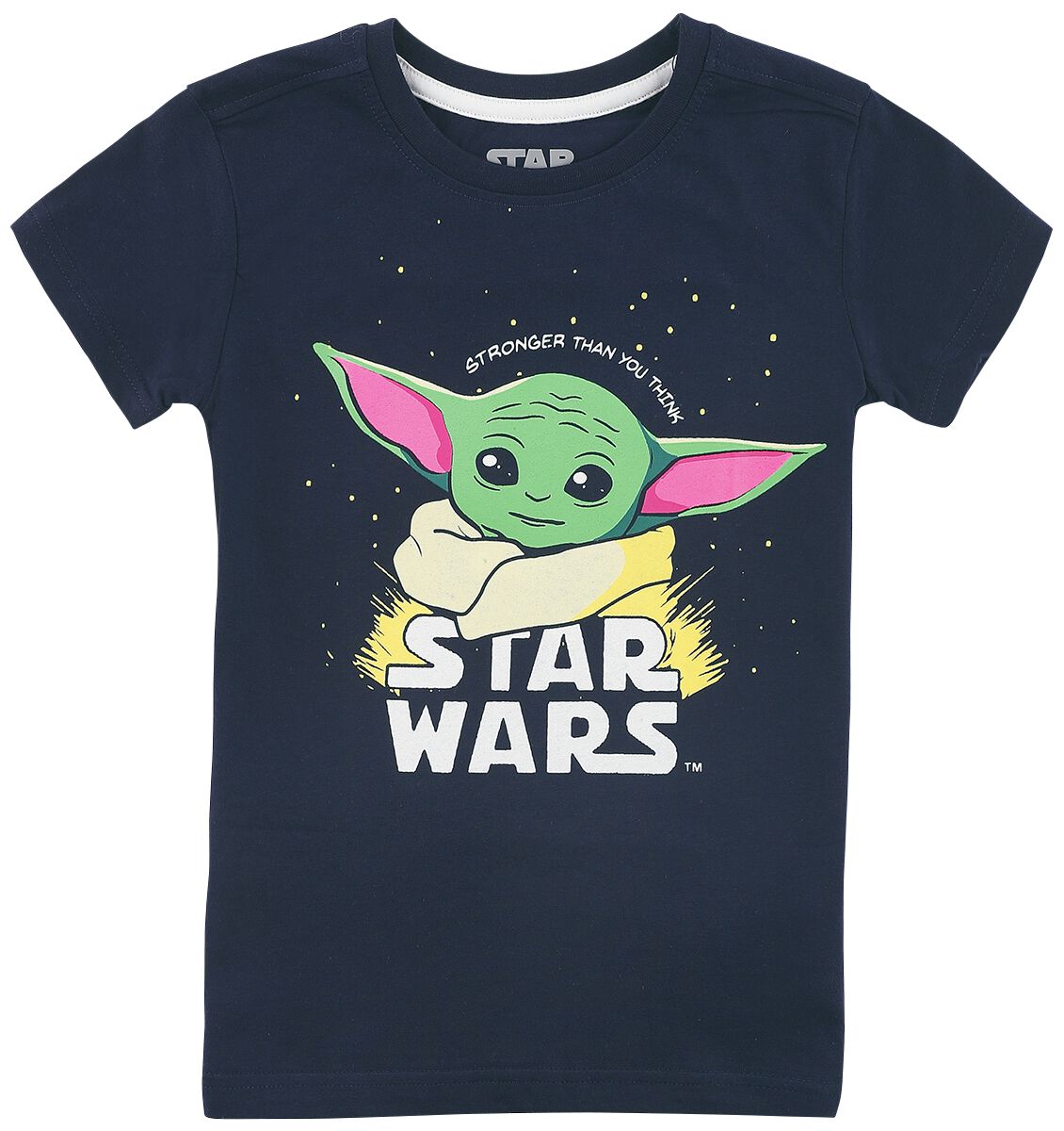 Star Wars Kids - The Mandalorian - Baby Yoda - Grogu T-Shirt dunkelblau in 110/116 von Star Wars