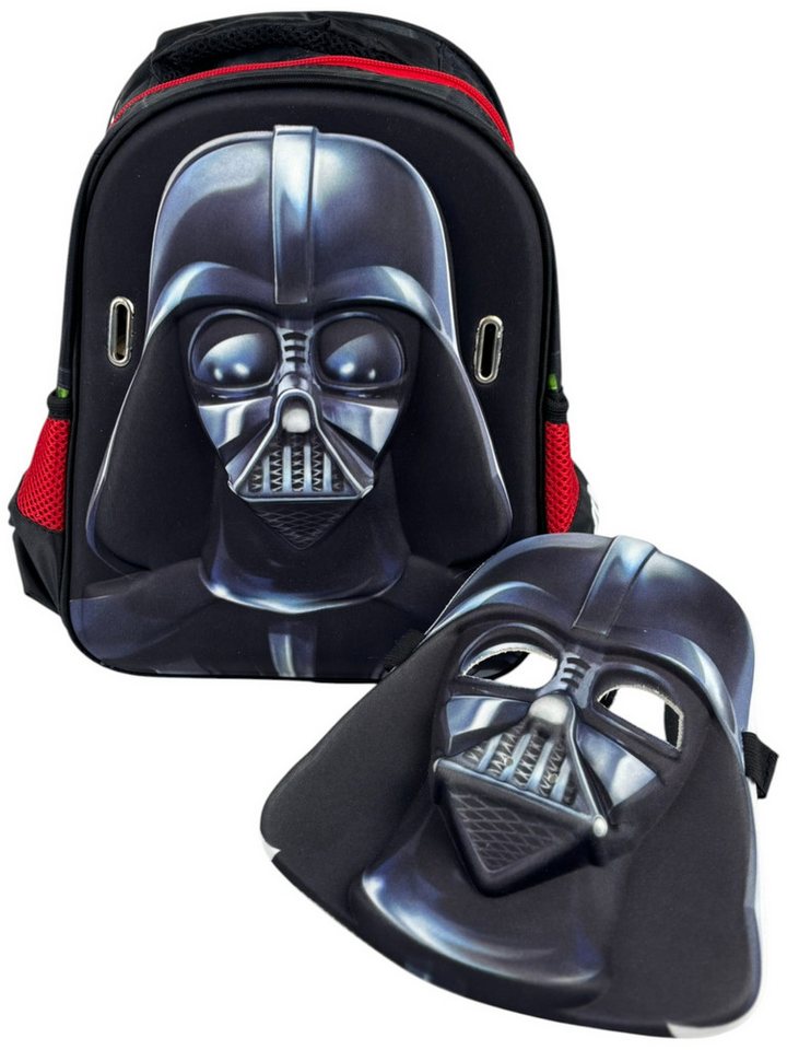 Star Wars Kindergartentasche Darth Vader, Kinderrucksack mit integrierten Maske 31x24x11 cm von Star Wars