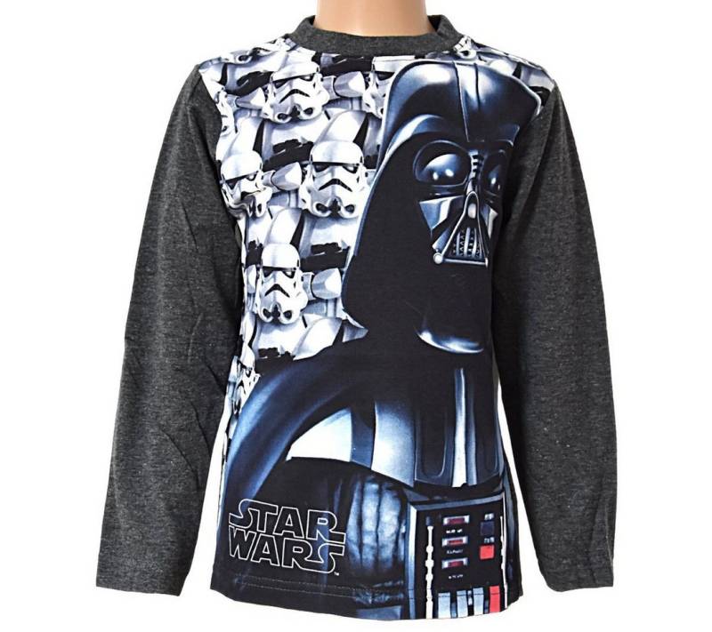 Star Wars Langarmshirt Darth Vader Kinder Jungen Langarm Shirt Größe 104 -152 cm von Star Wars