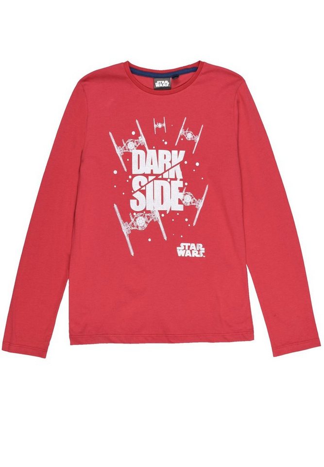 Star Wars Langarmshirt Kinder Jungen Longsleeve langarm Shirt X-Wing Millenium Falcon von Star Wars