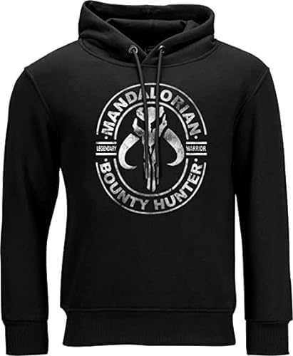 Star Wars - Mandaloirian Premium - Kapuzenpullover ohne Taschen - 80% Bio- Baumwolle, 20% recyceltes Polyester - Herren (Unisex) Hoody Fans (M) von Star Wars